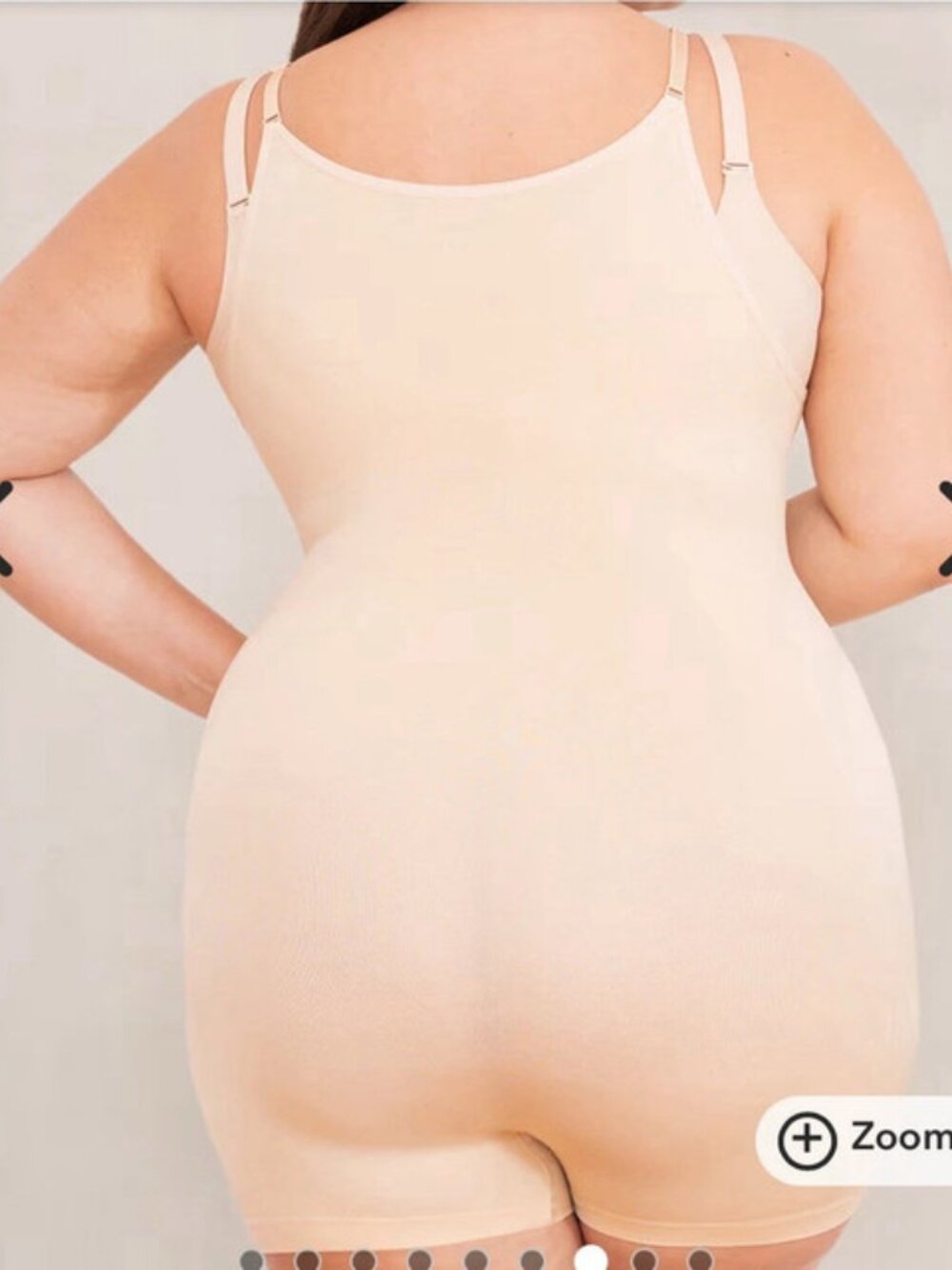 Shapermint Essentials Open Bust Bodysuit Shaper Short, Medium - Picture 2 of 4